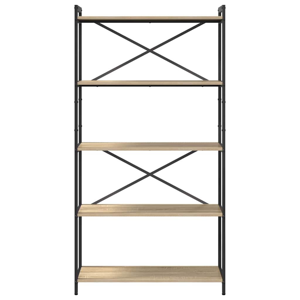 Bokhylle Sonoma eik 80 x 30 x 153 cm Konstruert tre