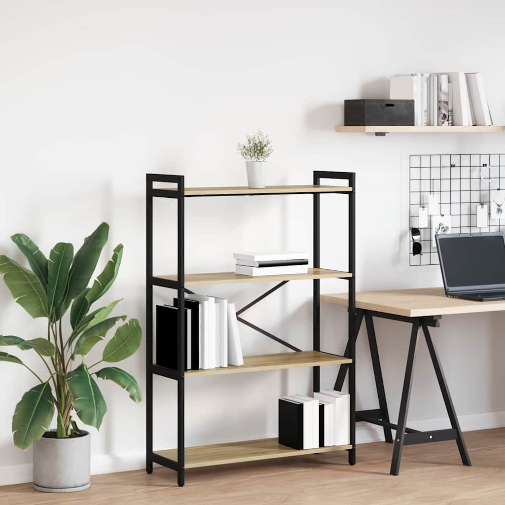 Bokhylle Sonoma eik 80 x 30 x 118 cm Konstruert tre