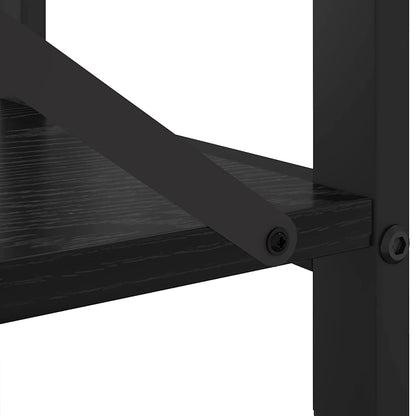 Bokhylle Svart eik 80 x 30 x 83 cm Konstruert tre