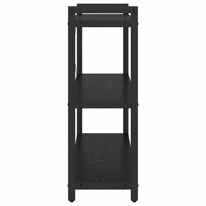 Bokhylle Svart eik 80 x 30 x 83 cm Konstruert tre