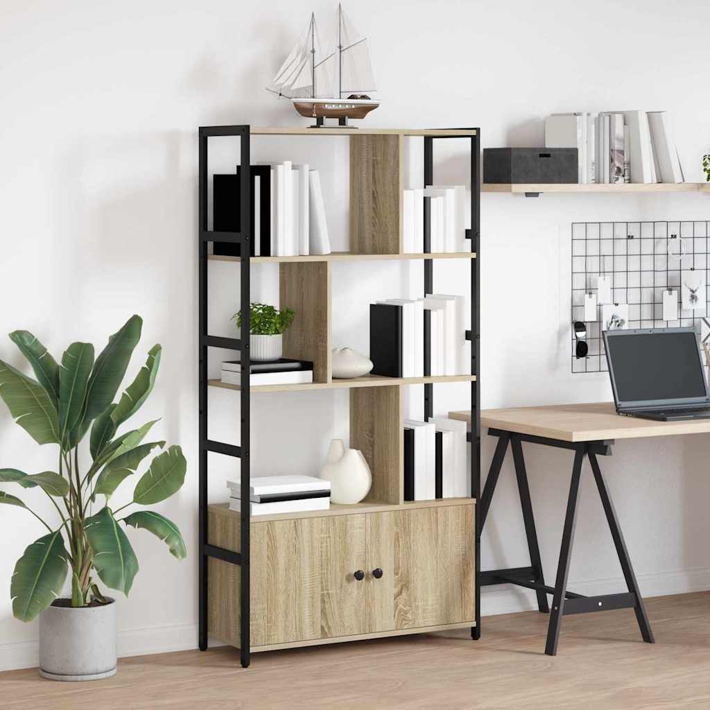 Bokhylle Sonoma eik 80 x 30 x 155.5 cm Konstruert tre