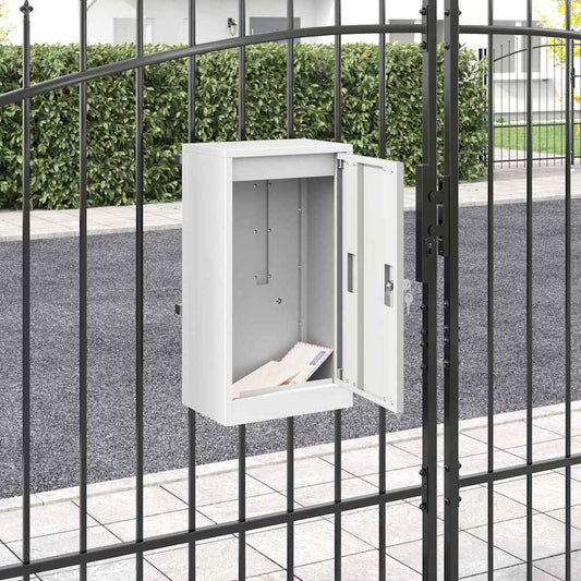 postkasse Hvit 30 x 23 x 55 cm Stål