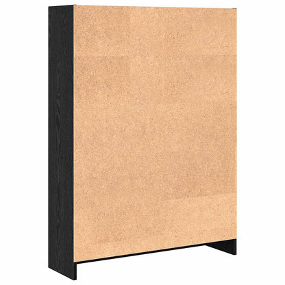 Bokhylle Svart eik 80 x 24 x 109 cm Sponplate