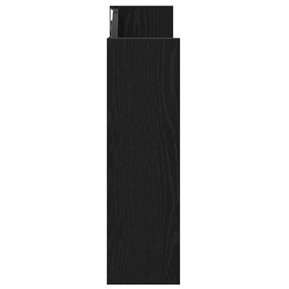 Sko Skap 2 pcs Svart Eik 83 x 18 x 60 cm Konstruert tre