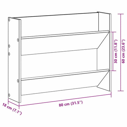 Sko Skap 2 pcs Svart Eik 83 x 18 x 60 cm Konstruert tre