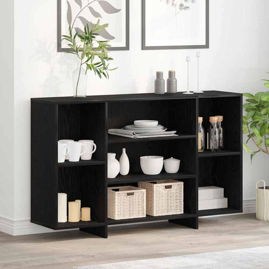 Skjenk Svart Eik med hylle 120 x 30 x 75 cm