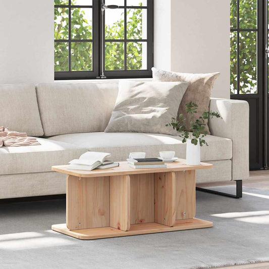 Salongbord Sofabord Tre Naturlig 80 x 39,5 x 33,5 cm Massiv furu tre