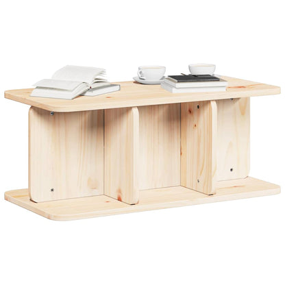 Salongbord Sofabord Tre Naturlig 80 x 39,5 x 33,5 cm Massiv furu tre