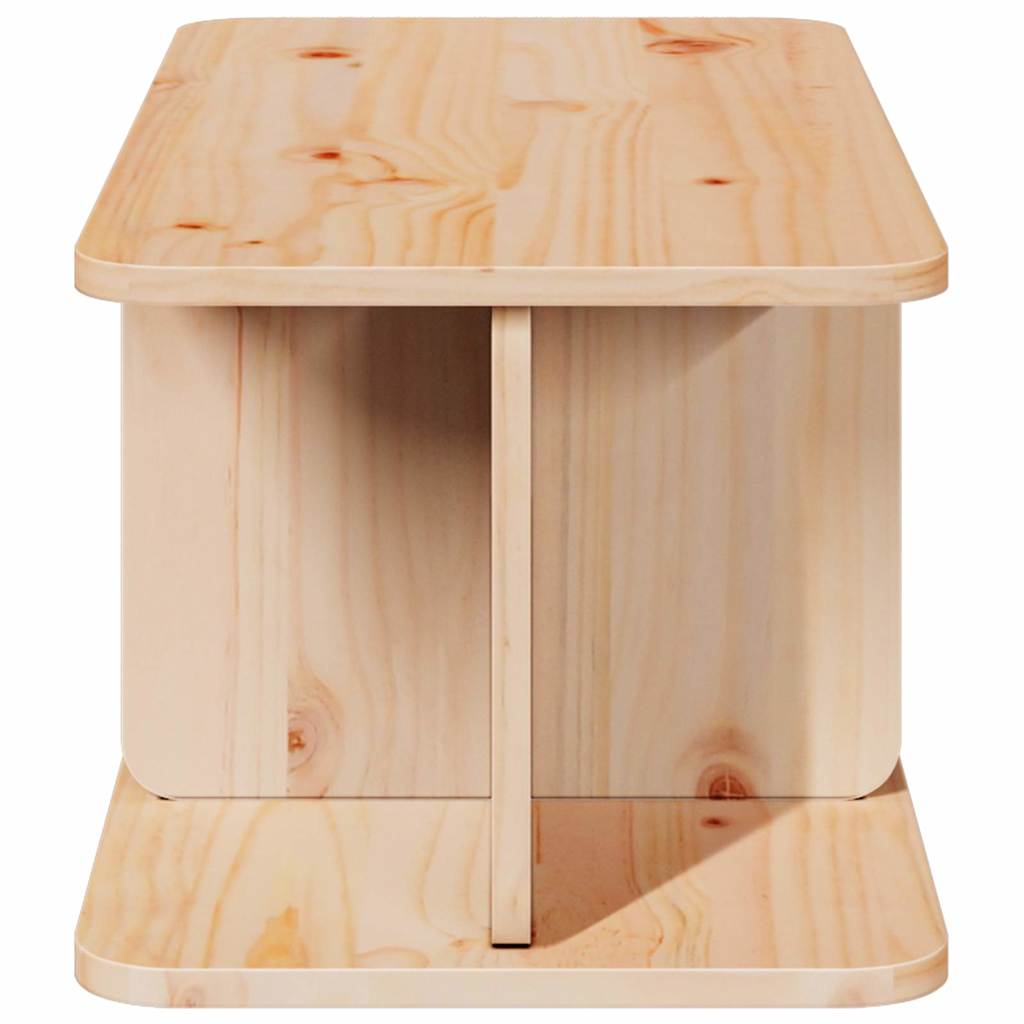 Salongbord Sofabord Tre Naturlig 80 x 39,5 x 33,5 cm Massiv furu tre