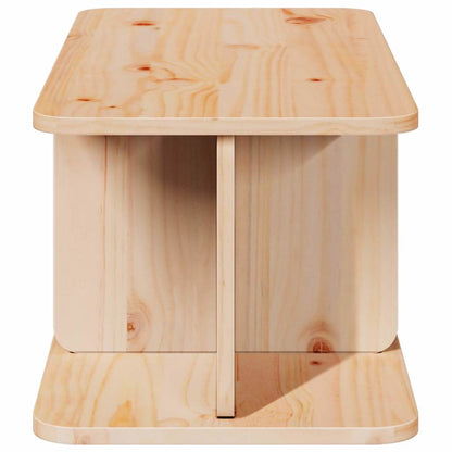 Salongbord Sofabord Tre Naturlig 80 x 39,5 x 33,5 cm Massiv furu tre