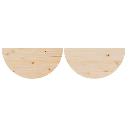 Salongbord Sofabord Tre 2 stk Naturlig 79 x 39.5 x 40 cm Massiv furu tre