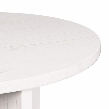 Salongbord Sofabord Hvit Sett 2 stk 49 x 49 x 28 cm Massiv furu tre