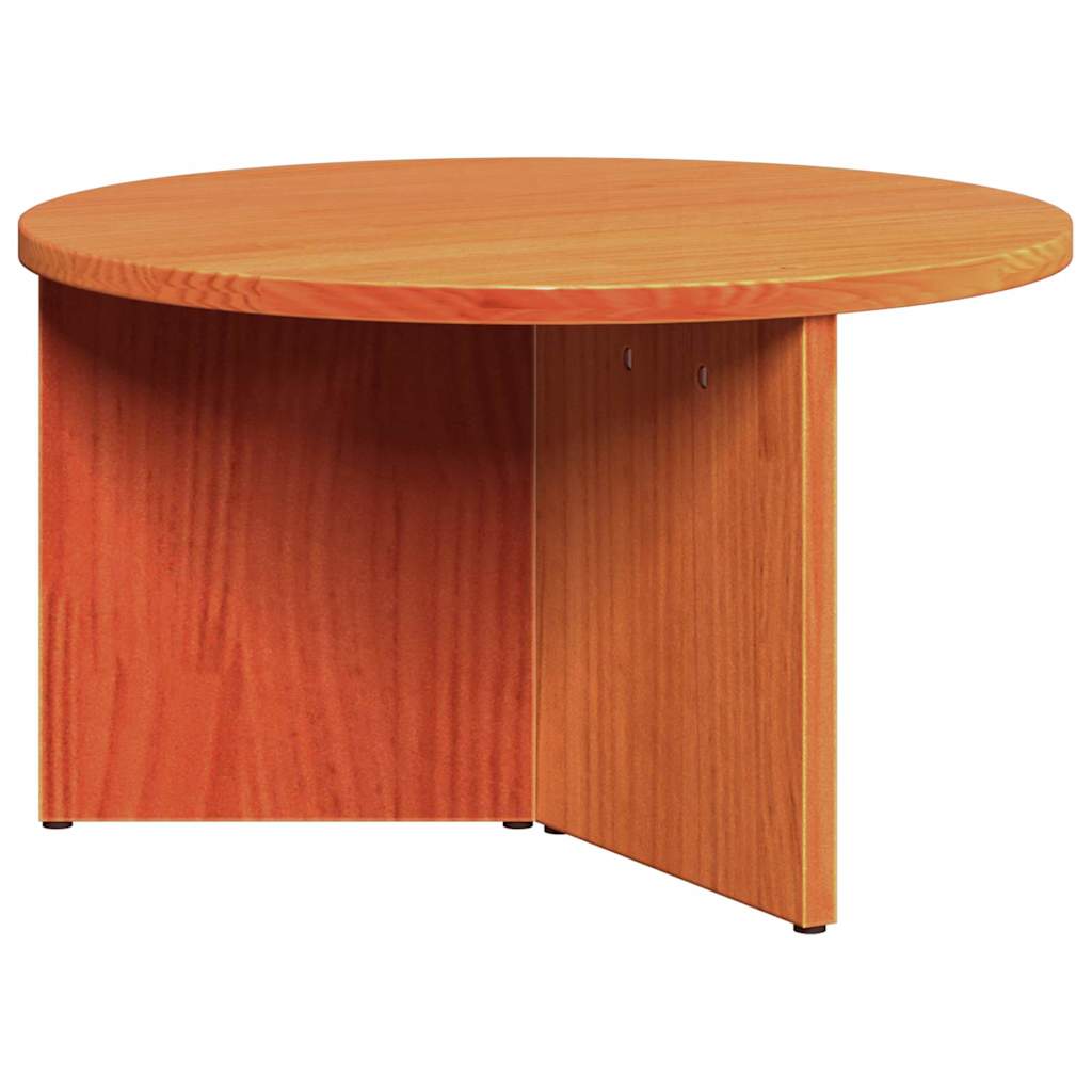 Salongbord Sofabord Brun Sett 2 stk Voksbrun 49 x 49 x 28 cm Massiv furu tre
