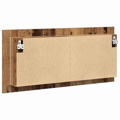 Baderomsspeil LED Speilskap Gammelt Tre Tre, Glass 100 x 45 cm