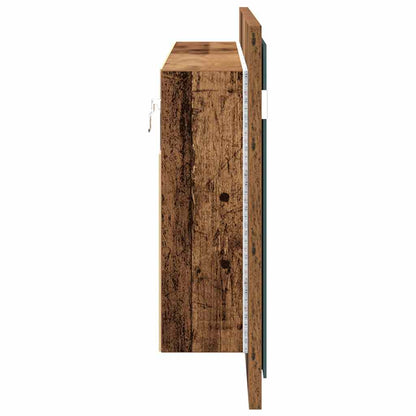 Baderomsspeil LED Speilskap Gammelt Tre Tre, Glass 100 x 45 cm