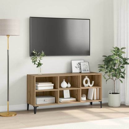 TV-benksett Veggmontert Brun 103,5 x 30 x 50 cm Konstruert tre