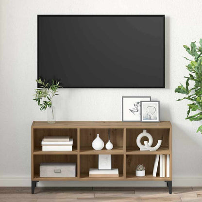 TV-benksett Veggmontert Brun 103,5 x 30 x 50 cm Konstruert tre