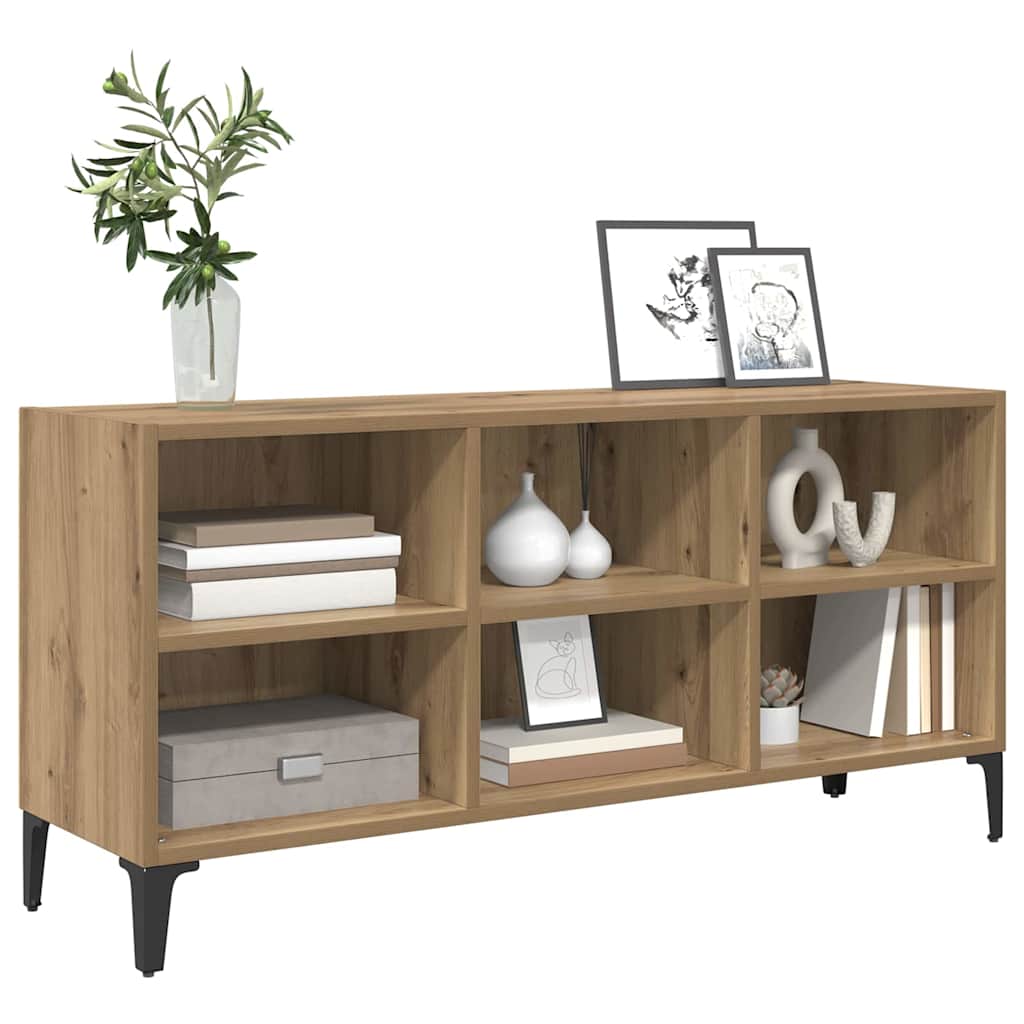 TV-benksett Veggmontert Brun 103,5 x 30 x 50 cm Konstruert tre