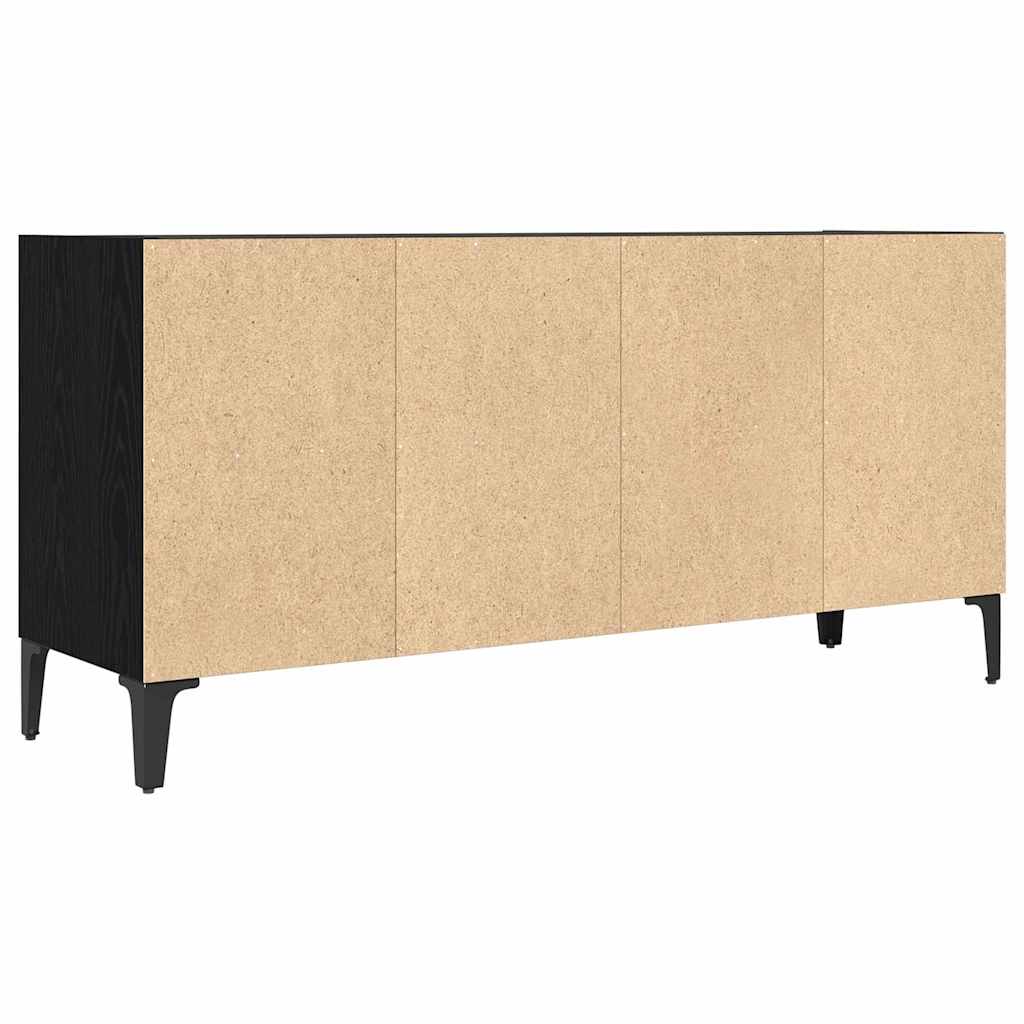 TV-benksett Veggmontert Svart 103,5 x 30 x 50 cm Konstruert tre