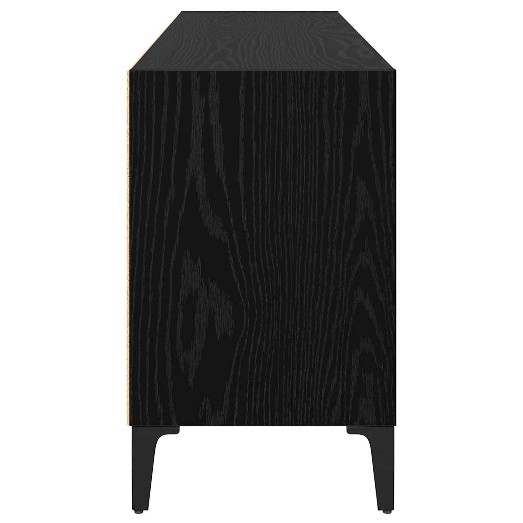 TV-benksett Veggmontert Svart 103,5 x 30 x 50 cm Konstruert tre