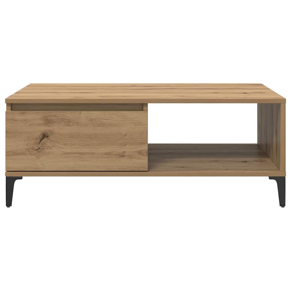 Salongbord Sofabord Artisan Eik med hylle 90 x 60 x 35 cm