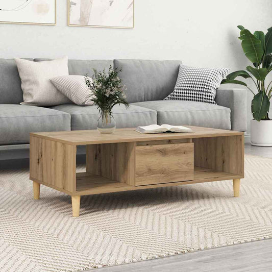 Salongbord Sofabord Artisan Eik med lagring med dør 103.5 x 60 x 35 cm