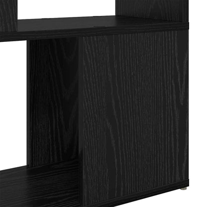 Bokhylle Svart eik Konstruert tre 60 x 24 x 124 cm