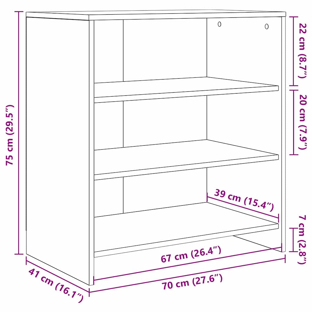Skjenk Brun 70 x 41 x 75 cm