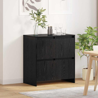 Skjenk Svart Eik med dør 70 x 41 x 75 cm