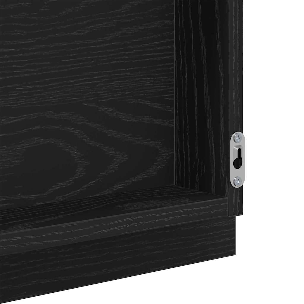 Badespeil Svart eik Glass, MDF Stort Speil Badespeil