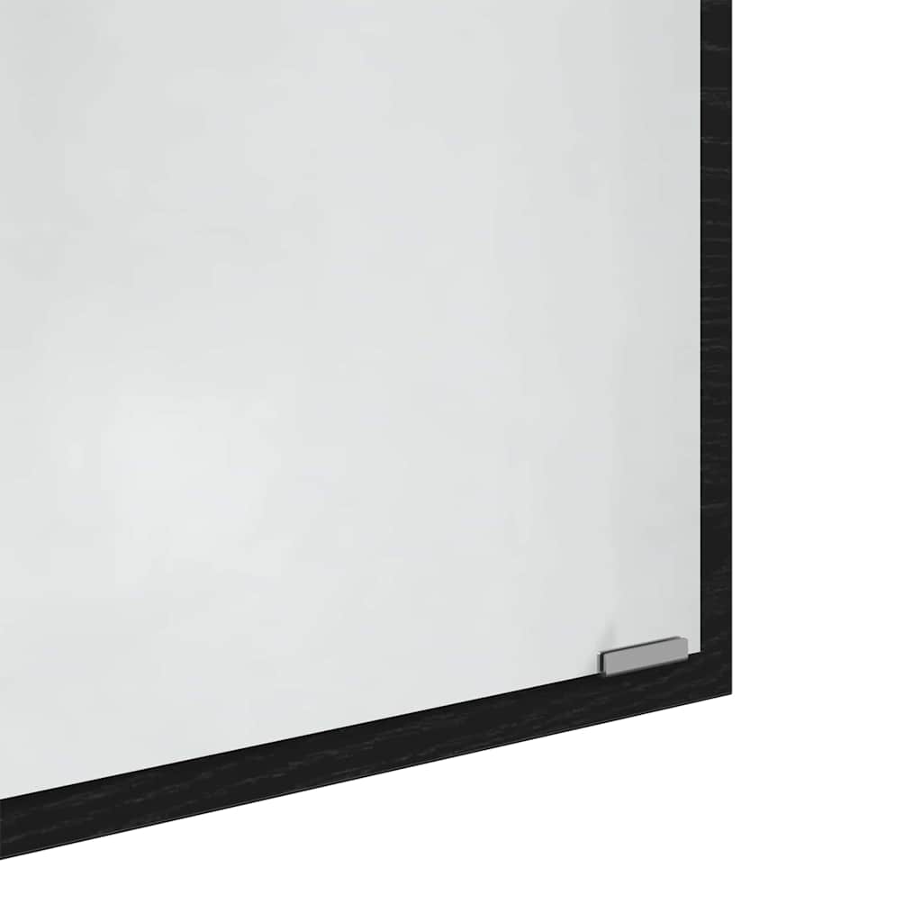 Badespeil Svart eik Glass, MDF Stort Speil Badespeil