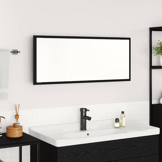 Badespeil Svart eik Glass, MDF Stort Speil Badespeil