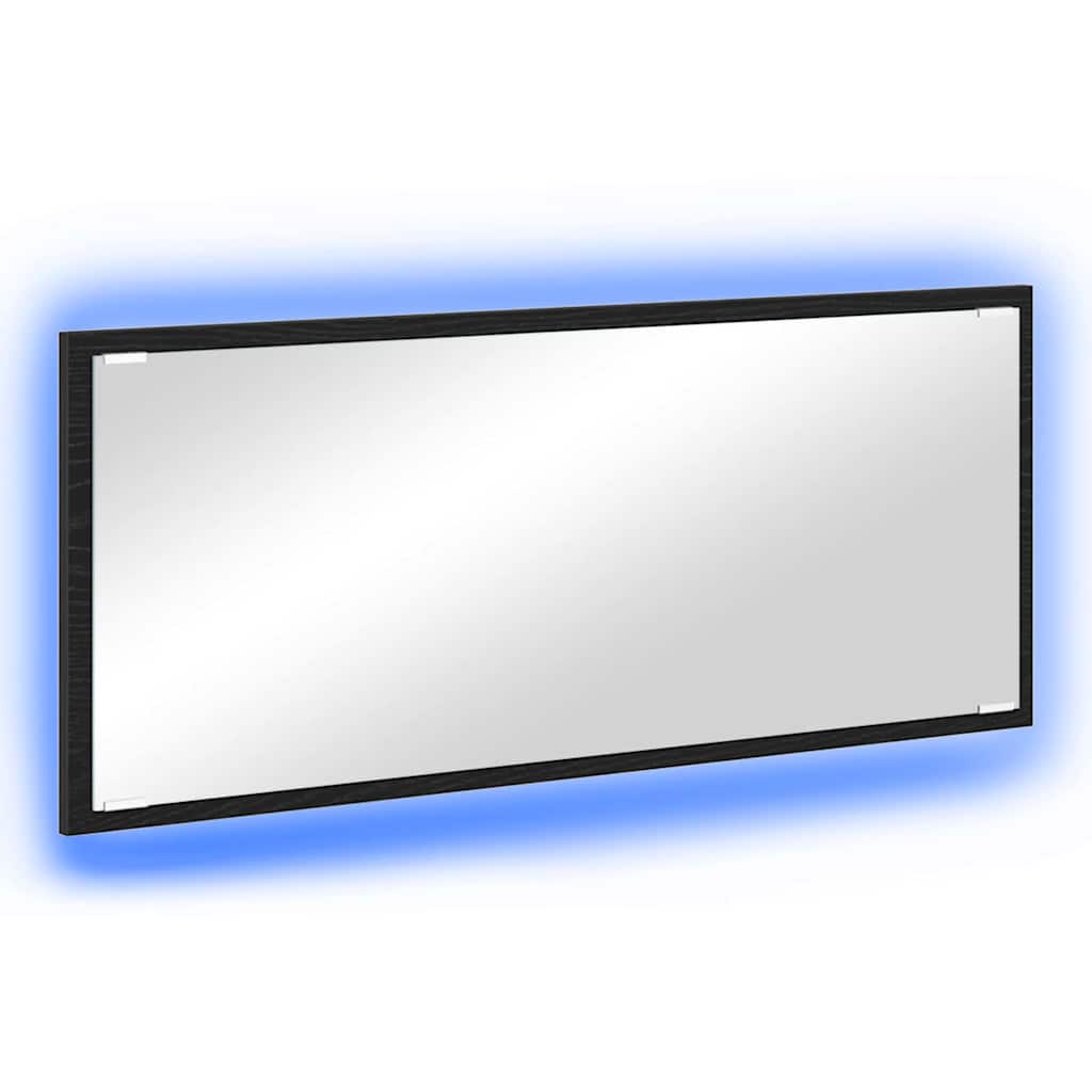 Badespeil Svart eik Glass, MDF Stort Speil Badespeil
