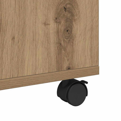 Salongbord Sofabord Artisan Eik med hjul 75 x 75 x 38 cm