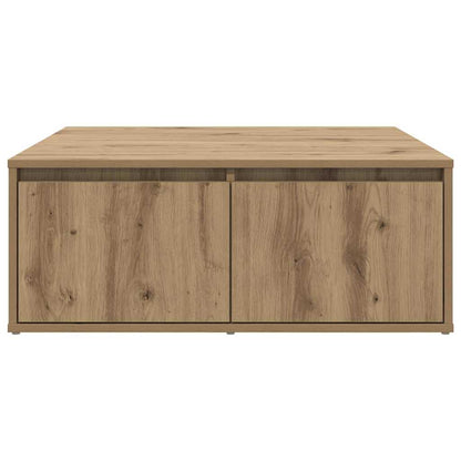 Kaffebord med skuff artisan eik 80 x 80 x 31 cm Konstruert tre