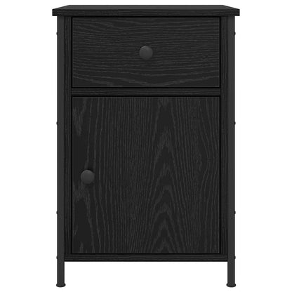 Nattbordskap 2 pcs Svart Eik 40 x 42 x 60 cm Konstruert tre