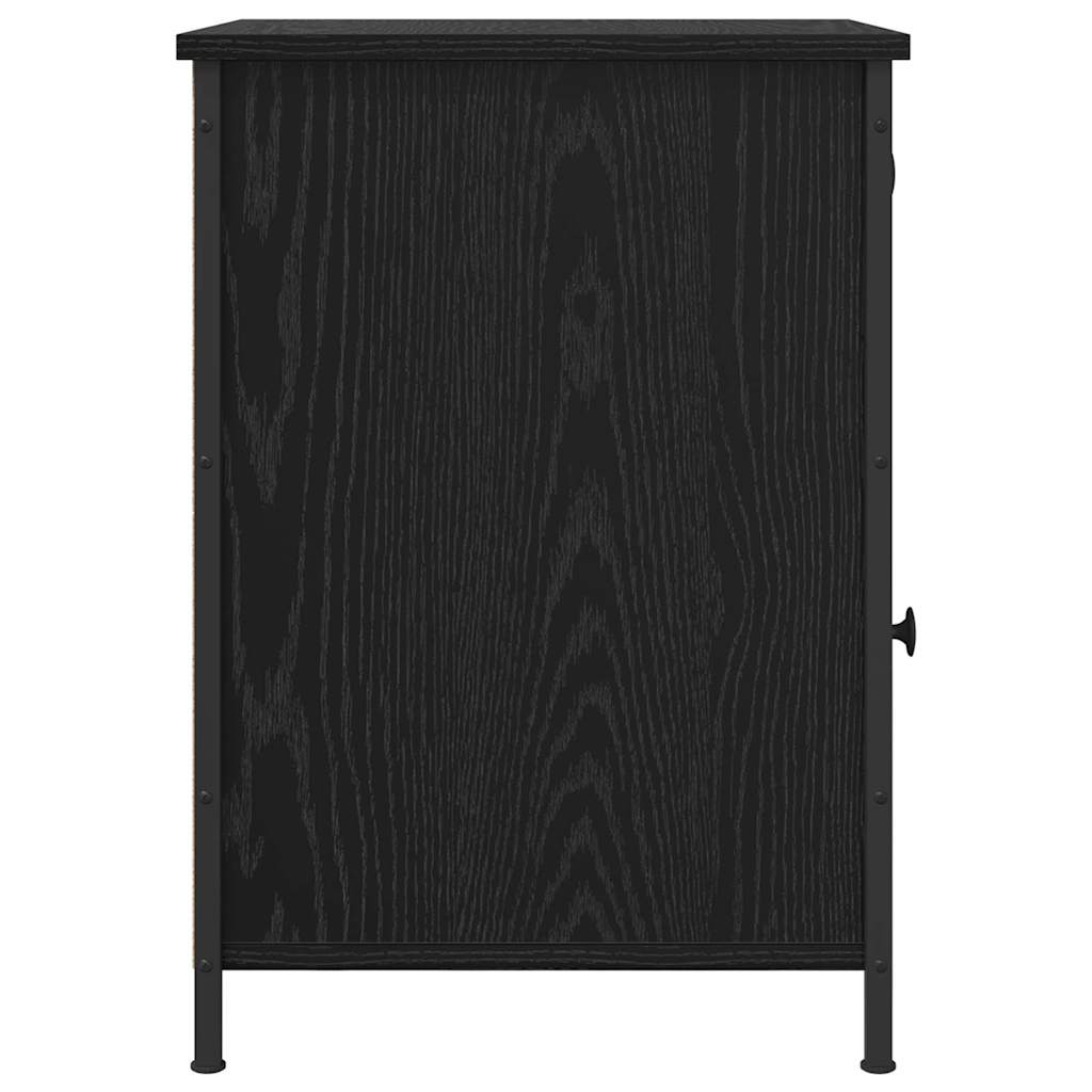 Nattbordskap 2 pcs Svart Eik 40 x 42 x 60 cm Konstruert tre