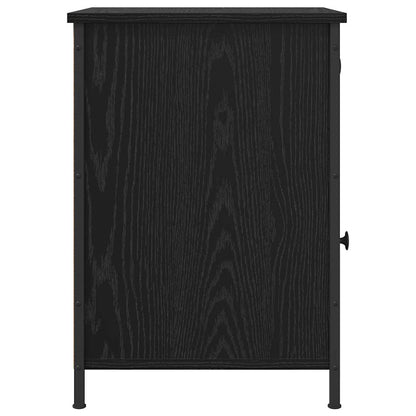 Nattbordskap 2 pcs Svart Eik 40 x 42 x 60 cm Konstruert tre