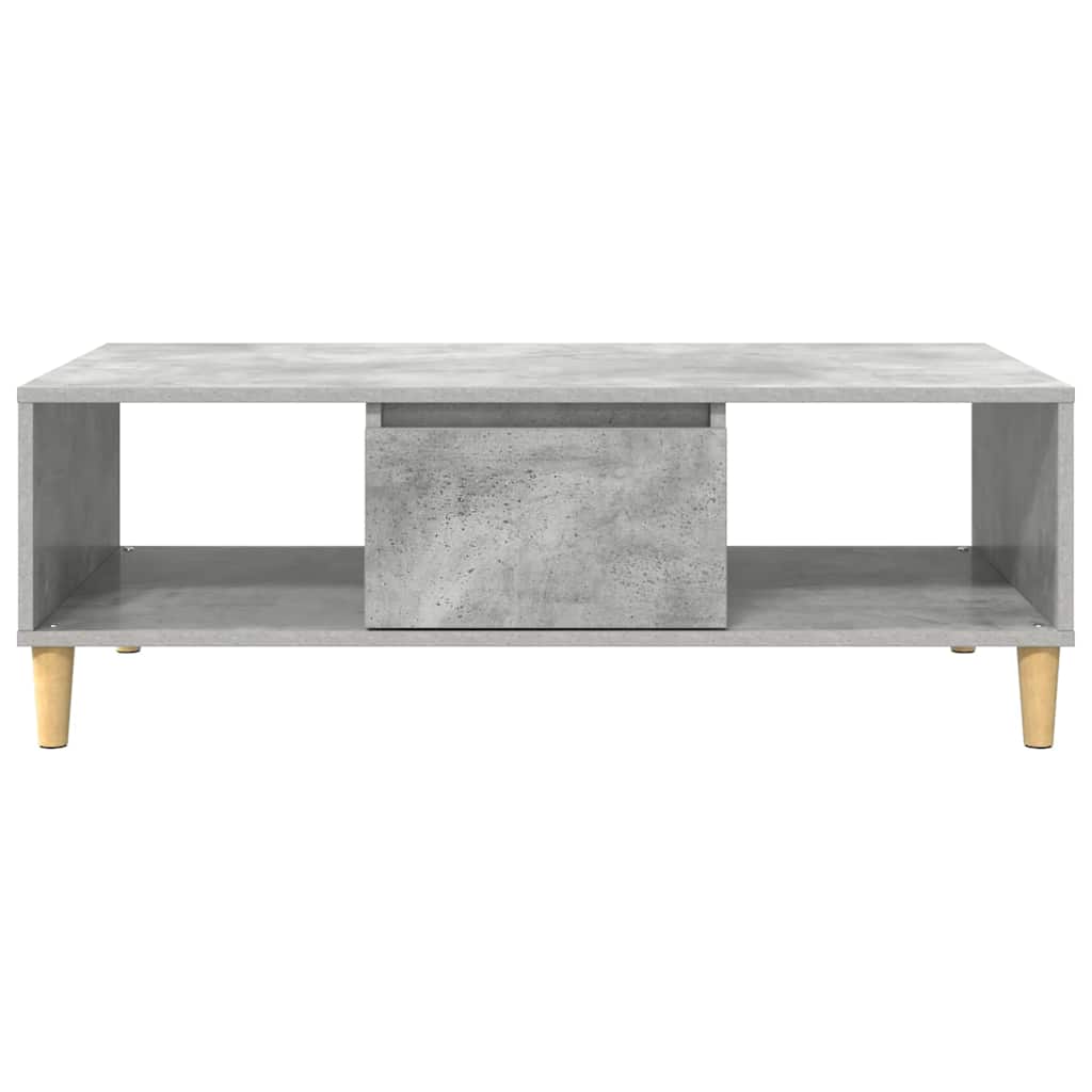 Salongbord Sofabord Betonggrå med lagring med dør 103.5 x 60 x 35 cm