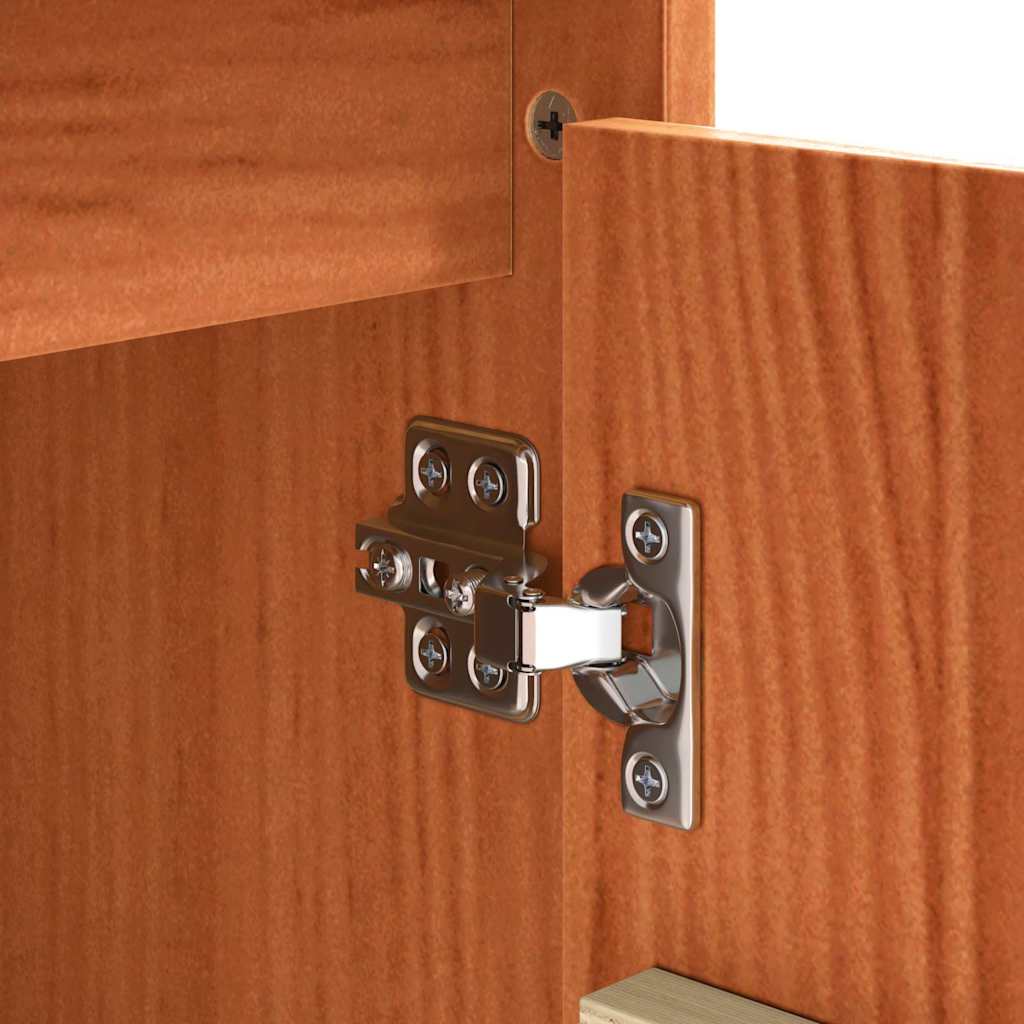 Skjenk Brun Eik 111 x 34 x 60 cm Massiv furu