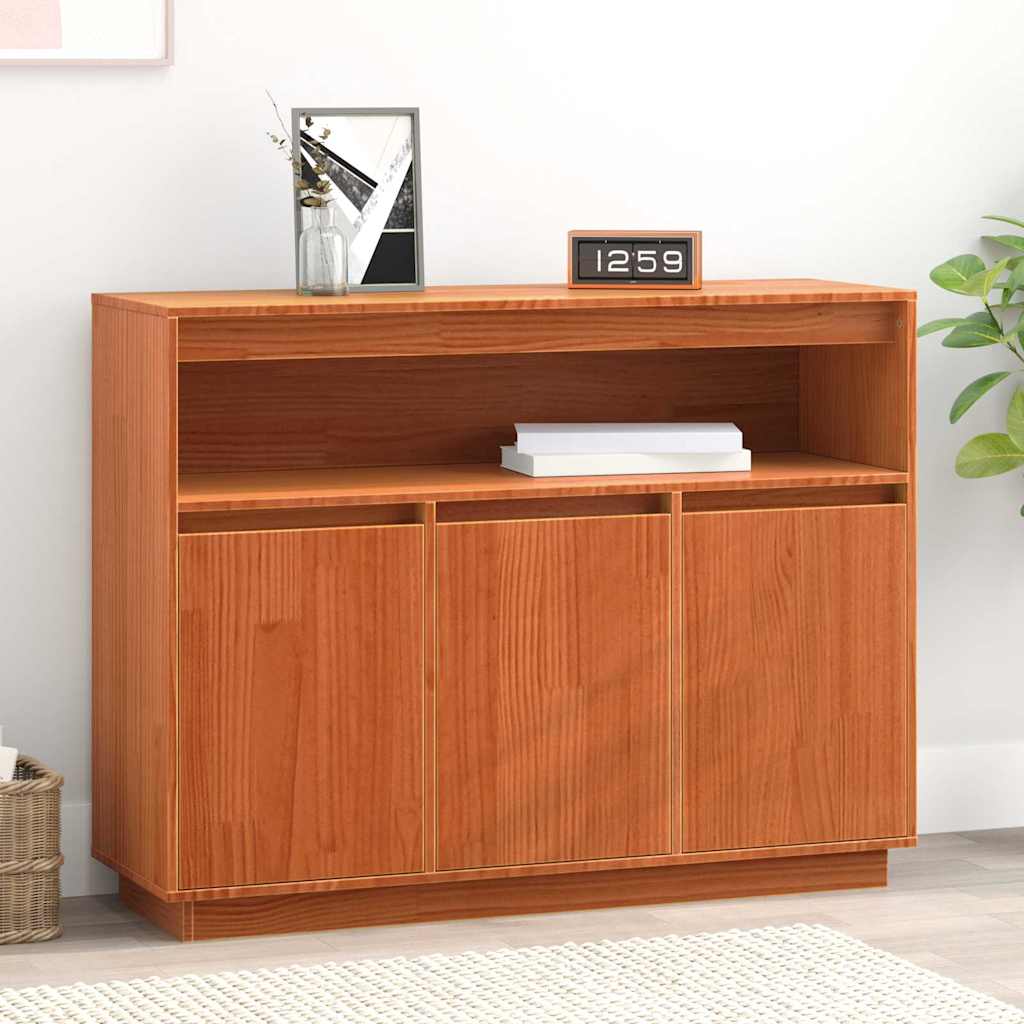 Skjenk Brun 104.5 x 34 x 80 cm Massiv furu tre
