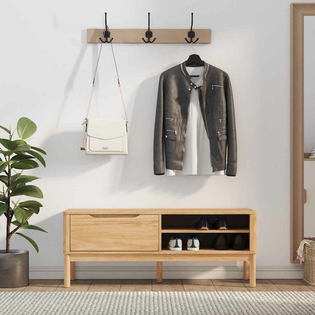 Hallbenk FLORO Vokset Brun 115 x 40 x 45 cm Massiv furu