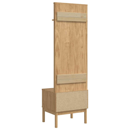 Hallmøbel FLORO Vokset Brun 50 x 40 x 158 cm Massiv furu