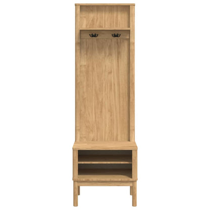 Hallmøbel FLORO Vokset Brun 50 x 40 x 158 cm Massiv furu