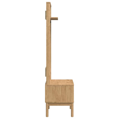 Hallmøbel FLORO Vokset Brun 50 x 40 x 158 cm Massiv furu