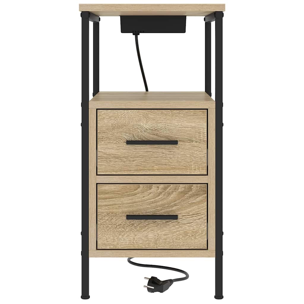 Nattbord Sengbord Sonoma Eik 30 x 48 x 61 cm