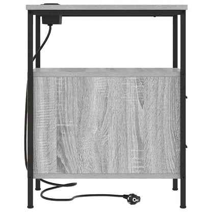 Nattbord Sengbord Sonoma Grå 30 x 48 x 61 cm