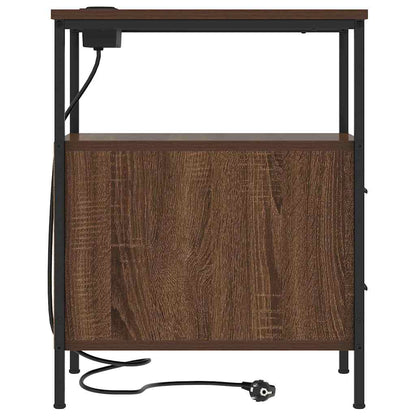 Nattbord Sengbord Brun Eik med skuff 30 x 48 x 61 cm