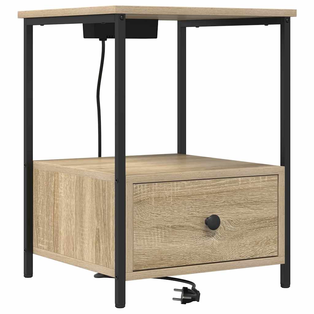 Nattbordskap Sonoma eik 42 x 41 x 56 cm Konstruert tre