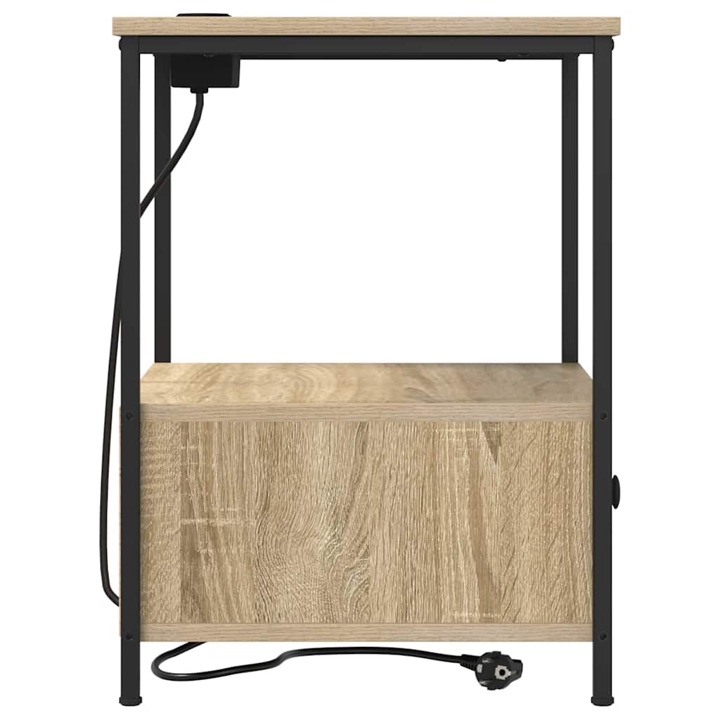 Nattbordskap Sonoma eik 42 x 41 x 56 cm Konstruert tre